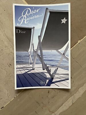 Dior Carte publicitaire format carte postale de Christian Dior recto verso 