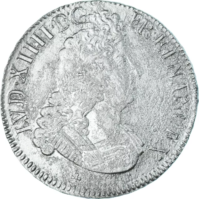 [#1045533] Monnaie, France, Louis XIV, Écu aux 8 L 2e type, Ecu, 1704, Riom, réf