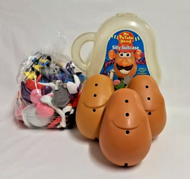 3 Mr/Mrs Potato Head Bodies, Silly Suitcase & Additional Accessories, Playskool