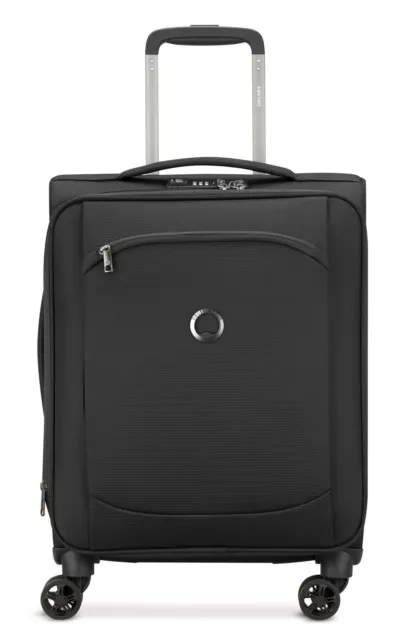 DELSEY PARIS Expandable 4 Double Rolls Cabin Trolley 55 Tasche Black