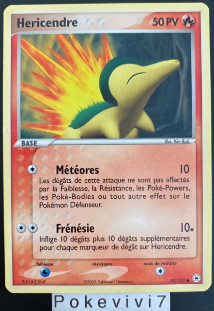 Pokemon Card HERICENDRE 59/101 Block EX Forgotten Legends FR