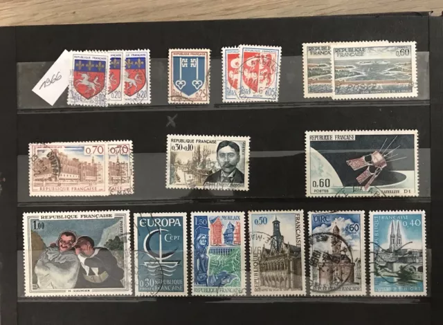 France 1966 Timbres oblitéré