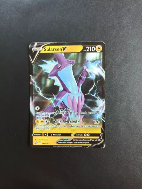 1 Carte Pokemon SALARSEN V 210 PV PROMO (SWSH017) NEUVE OFFICIELLE