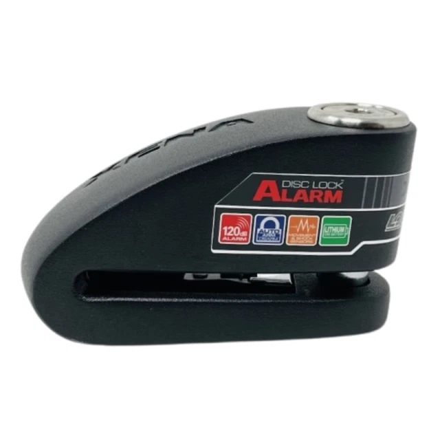 XENA - Antivol Moto Bloque Disque Alarme Ø14mm 120db - XX15 Noir - Classe SRA