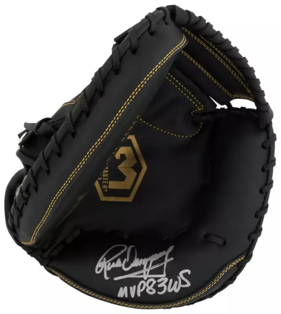 Rick Dempsey Signed Franklin Black Baseball Catchers Glove w/83 WS MVP - SS COA