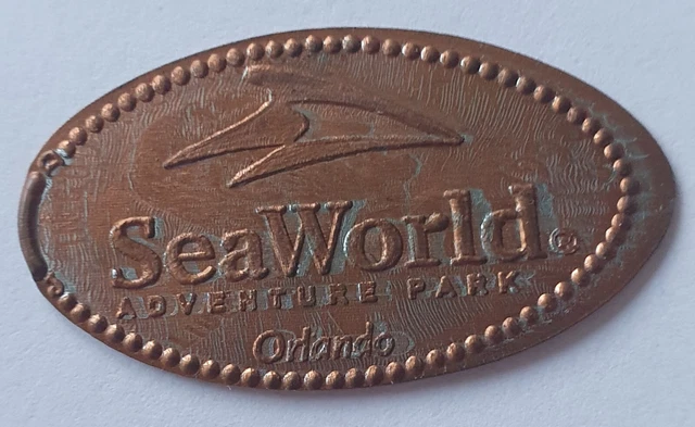 SeaWorld Adventure Park Orlando Pressed Cent Coin