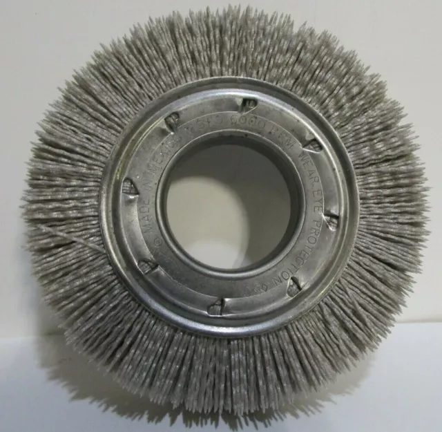 Pack of 2 Osborn 6" OD, 2" Arbor Hole, Crimped Nylon Wheel Brushes 22278