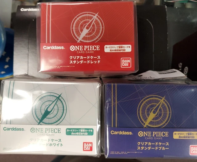 ONE PIECE TCG Card Game Official Deck Box set of 3 Blue, white, Red $35