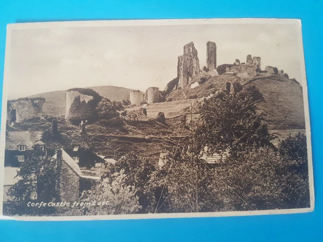 Postcard Corfe Castle From East R A Series 1915? Po9