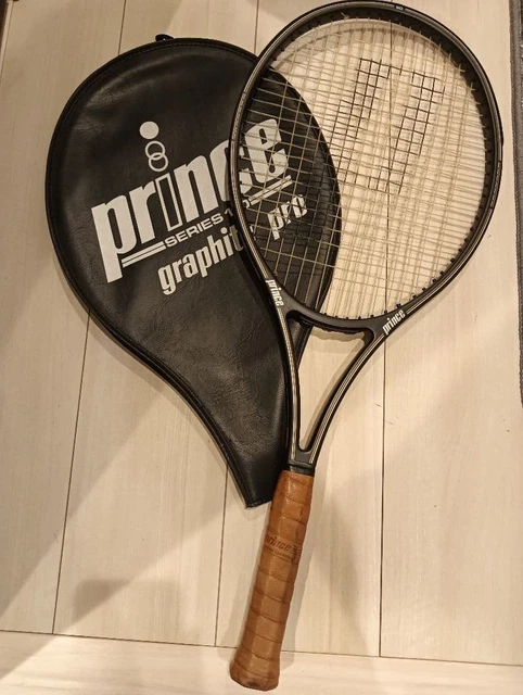 Raquette De Tennis Prince Pro Series 110 - Poignée 4 3/8, Avec Housse, Vintage, Occasion
