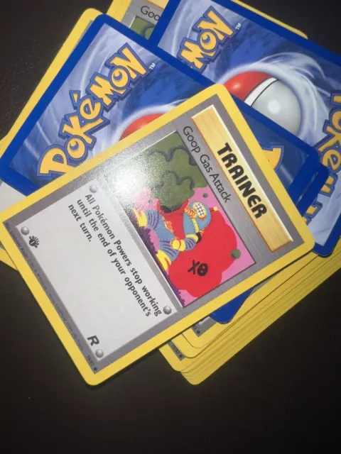 10 X POKEMON Goop Gas Attack 1st Edition  78/82 - Trainer Team Rocket  10 VVGC/5