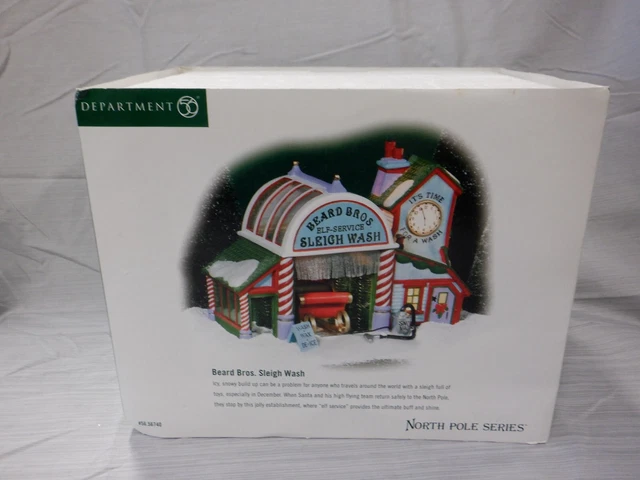 Dept. 56 - North Pole Series Village Beard Bros. - Excellent Condition