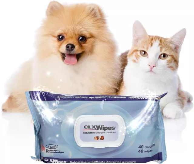 CLX Cleansing Wipes for Dogs and Cats 40 Premium Service Fast Dispatch UK