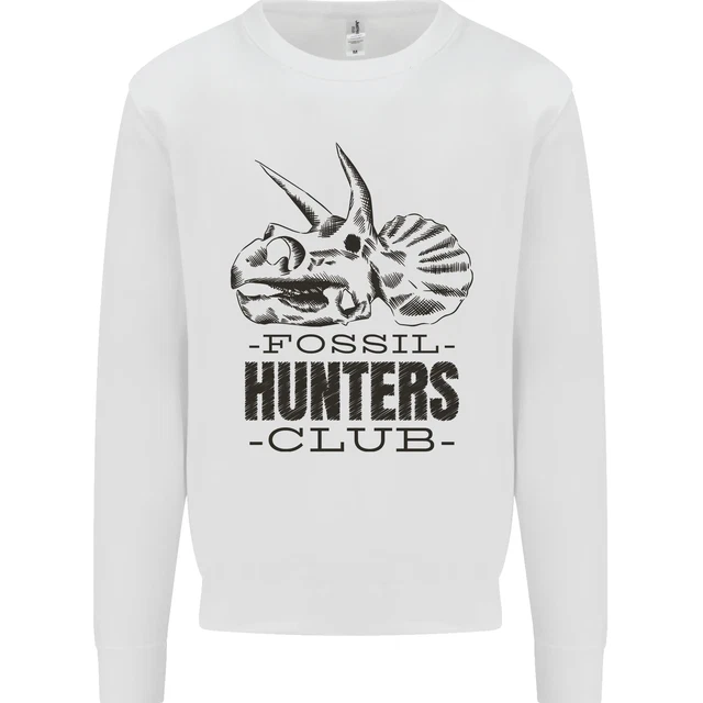 Fossil Hunters Club Paleontology Dinosaurs Kids Sweatshirt Jumper