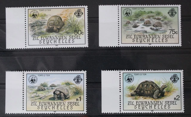 Seychellen 104-107 postfrisch Naturschutz #WC933