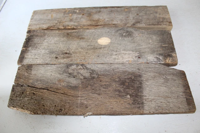 3 Pcs Reclaimed Weathered Oak Old Barn Board Wood Lumber Rustic Board Crafts Art