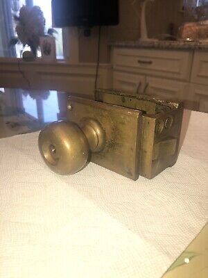 Antique Russwin (Corbin) Patented Brass Lock (Keys Can Be Made)