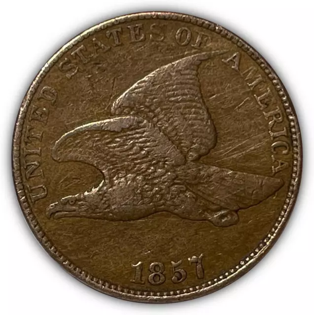 1857 Flying Eagle Cent Extremely Fine XF Coin #6891