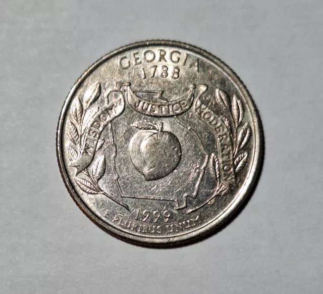 USA 1/4 de Dollar, Série Quarter 25 Cents GEORGIA 1999 D   KM 296