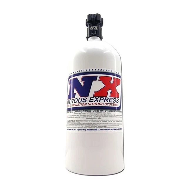Nitrous Express 10lb Bottiglia W/Fulmine 500 Valvola (6.89 Dia X 20.19 Alto) -