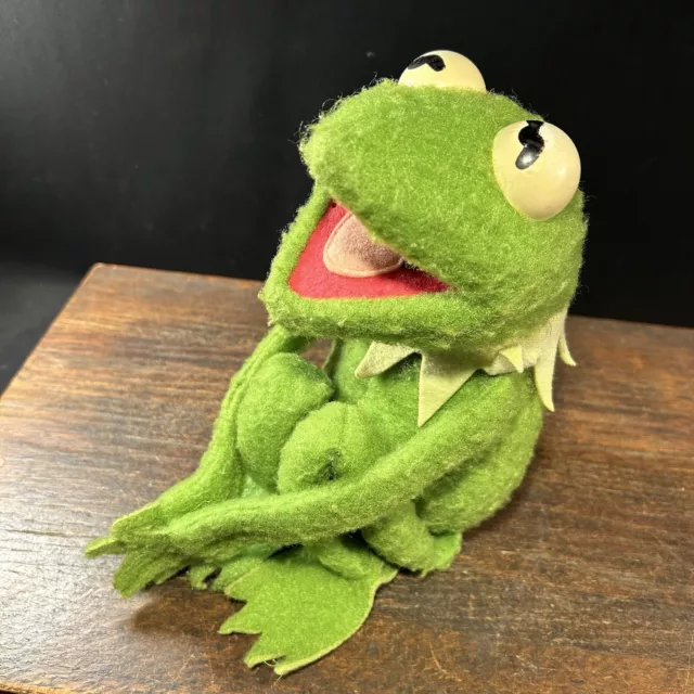 Vintage 1976 Kermit the Frog Fisher Price 850 Jim Henson Muppets Doll Plush c