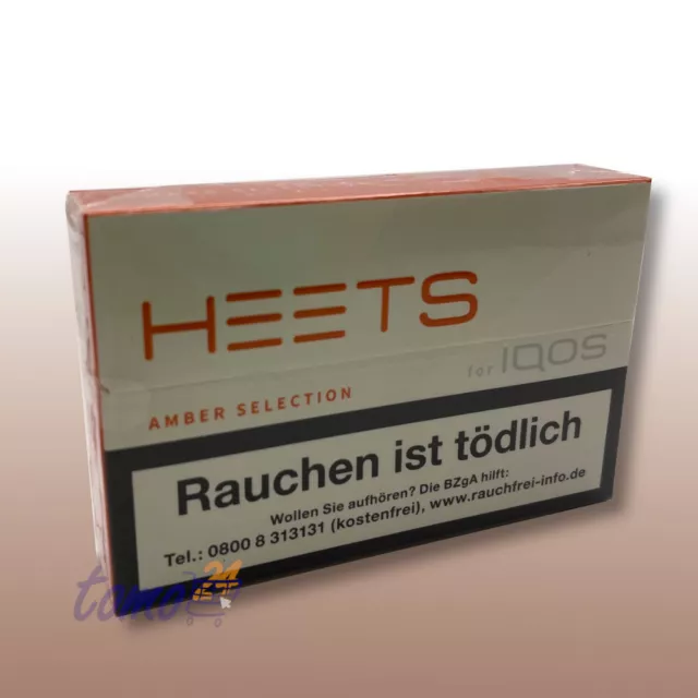 1 Stange Heets Amber Selection Tabak Sticks für IQOS  10x 20 Stück / 6,80€