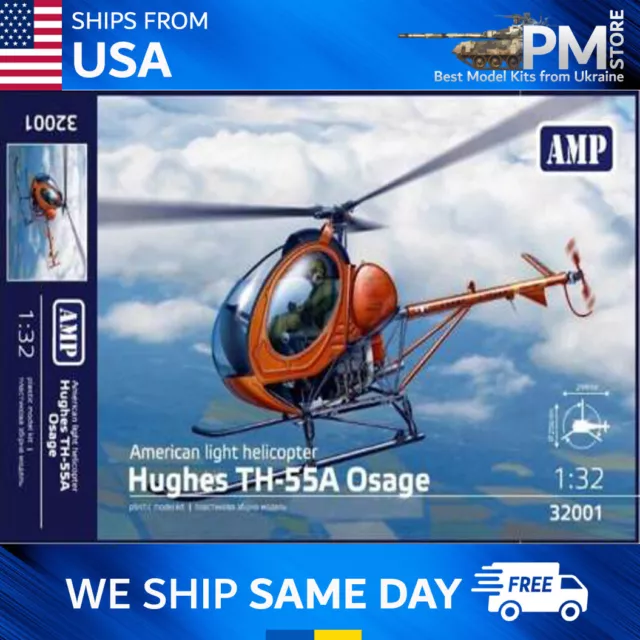 AMP 32-001 Hughes TH-55 Osage, scale plastic model kit 1/32