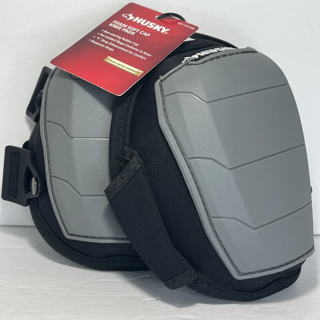 Almohadillas de rodilla de espuma husky con tapa suave 1 par de correas en Y sin estropear modelo 1001 018 940