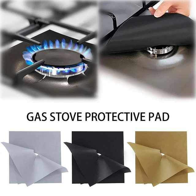 Cubierta protectora superior para estufa de gas revestimientos de cocina reutilizables antiadherentes B5K3'