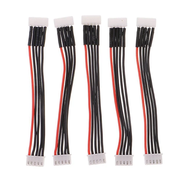 Bộ 5 Dây Cáp Nối Dài JST-XH 2S 3S 4S 6S 20cm 22AWG Lipo Cho Đồ Chơi