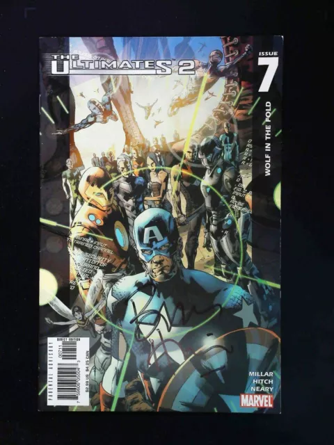 Ultimates 2 #7 (2Nd Series) Marvel Comics 2005 Vf/Nm  Signed By Bryan Hitch