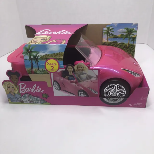 NEW Mattel  Barbie Glam Pink Convertible Doll Vehicle