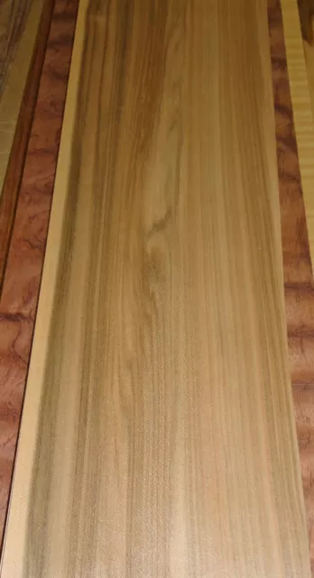 Gum Red Figured wood veneer 4.5" x 22" raw no backing 1/42" thickness "A" grade