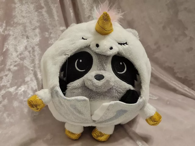 Undercover Squishable Agent Rayne The Racoon Unicorn 8" Plush Stuffed Animal