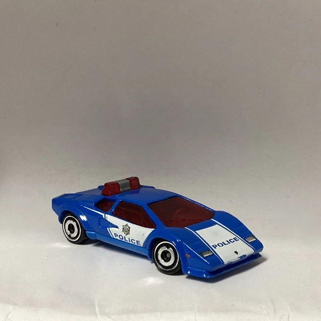 HOT WHEELS Countach Police Car Blue/White/Red 164) £5.00 PicClick UK