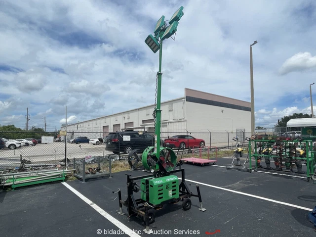 2018 Lind LE980LED-T4-SB Portable LED Light Tower Cart Mast Winch bidadoo