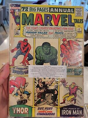 MARVEL TALES #1 1964 Annual Comic Book Spider-Man Hulk Thor Iron Man
