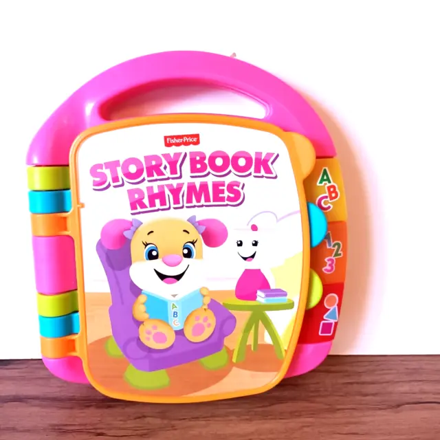 Fisher Story Book Rhymes  Electronic Toy Tested & Working Light Up Musical Book