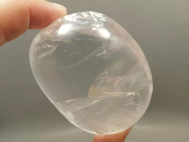 Quartz Crystal Natural Tumbled Polished Palm Stone Girasol #O10