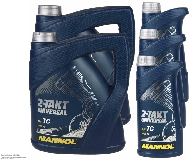 11 LITRE MANNOL 2-Takt Universel huile moteur Api TC Jaso Fb Iso L-EGB ...