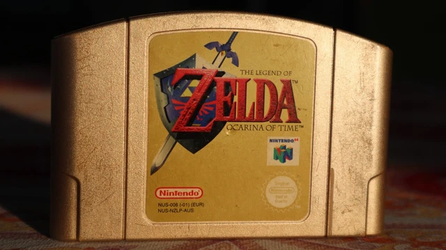 Zelda: Ocarina Of Time Collectors Edition Gold Cart - PAL AUS - N64 Nintendo
