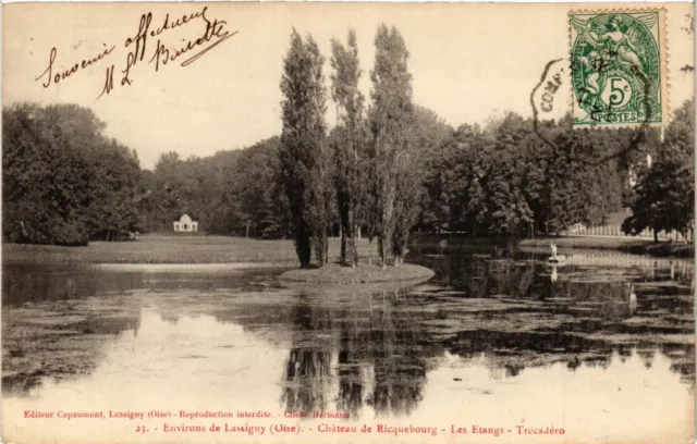 CPA AK Env. de LASSIGNY-Chateau de RICQEUBOURG Les Étangs (423234)