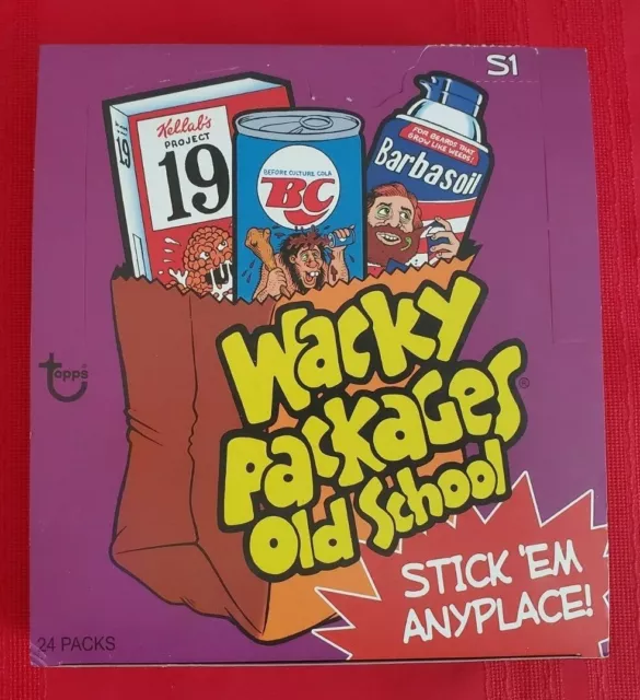 2010 paquetes Topps Wacky serie de la vieja escuela 1 caja abierta 24 paquetes sin abrir