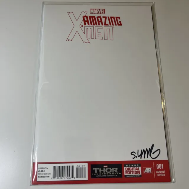 Marvel Amazing X-Men #1 BLANK Sketch Cover Variant Signed Skottie Young