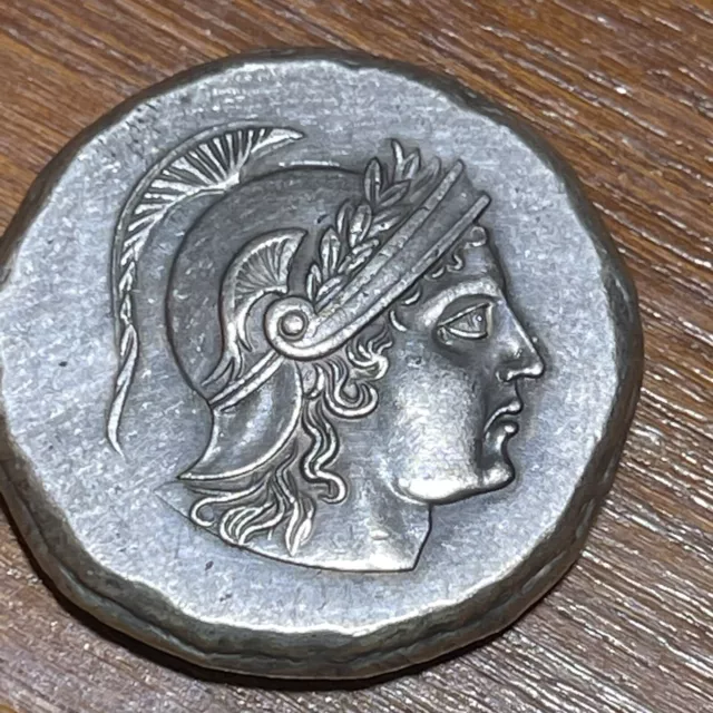 Wonderful Unresearched Ancient Roman Greek Bronze Unique King Coin Intaglio