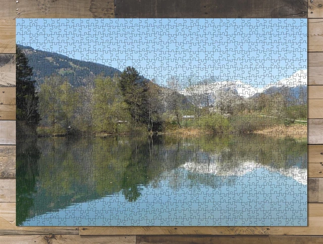 1000 piece puzzle for adults: Nature Lake Landscape