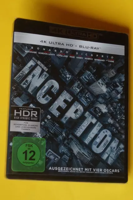 Inception in 4K-4K Ultra HD Blu-ray+Blu-ray-NEU/OVP