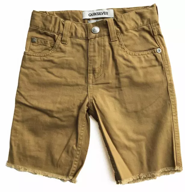 Quiksilver FIVE TIMES WALK SHORT Walkshort Kids Boys Children Shorts Size 5 Gold