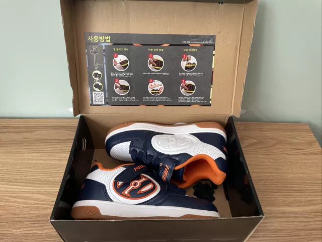 HEELYS PLUS X2 Navy White UK Size 3 Skate Shoes 9.99 PicClick UK