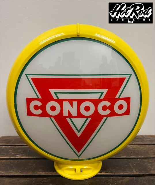 CONOCO Reproduction 13.5" Gas Pump Globe - (Yellow Body)